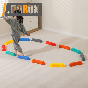 DorunFit Ensemble de 12 blocs d'équilibre antidérapants en PP pour enfants, piste d'obstacles multicolore pour tout-petits - Product Image 3