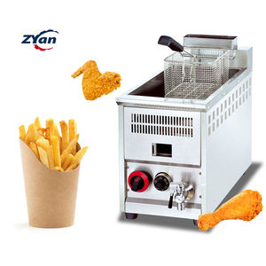 <span class=keywords><strong>Friteuse</strong></span> à <span class=keywords><strong>gaz</strong></span> professionnelle de comptoir à panier unique, <span class=keywords><strong>8</strong></span> <span class=keywords><strong>litres</strong></span>, réservoir unique, pour cuisine de table - Product Image 1