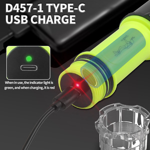 Linterna de Buceo Yunmai T6 5W LED Recargable Tipo C, Luz Nocturna Subacuática Profesional - Product Image 3