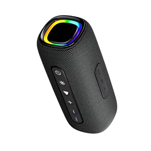 RGB speaker BT Music Waterproof TF Card Portable Cloth Outdoor Bass Stereo Blue tooth Led Wireless Speaker