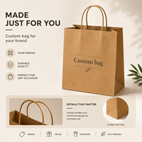 Bolsa de Papel para Pastelería, Panadería y Repostería, de Lujo, Biodegradable, Ecológica, con Asa Retorcida, Resistente a la Grasa y al Aceite, Estándar Profesional