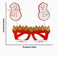 Lunettes de Noël style étoile de neige, montures de dessin animé pour adultes et enfants, idéales pour les fêtes de Noël