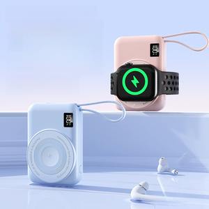 Nouvelle batterie externe à charge rapide super rapide 22,5 W à haute capacité avec affichage LED magnétique, câbles intégrés, personnalisation OEM disponible - Product Image 3