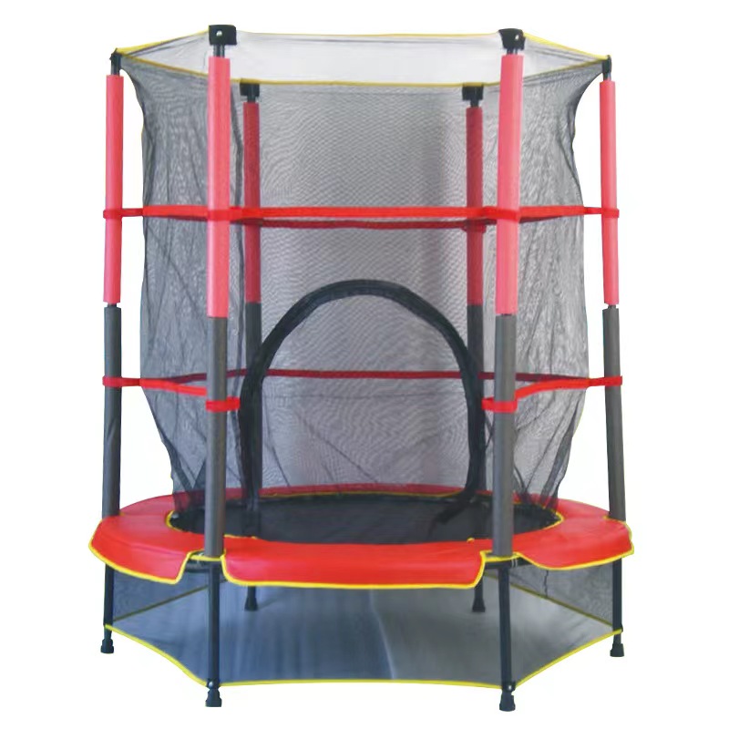 55 дюймов детский батут с защитной сеткой бытовой 1,4 м батут с вставку внутрь эластичного ремешка