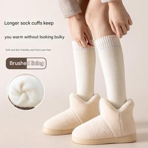 Calcetines de Invierno Gruesos para Mujer, Forrados de Felpa, Medias de Lana Gruesa y Cálida hasta la Pantorrilla - Product Image 4