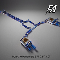 Embout d'échappement électronique en alliage de titane haute performance pour système cat-back, 4 sorties, compatible avec Porsche Panamera 971 2.9T 3.0T