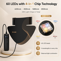Masque LED professionnel pour le visage, le cou et la poitrine, thérapie par lumière rouge 630nm 850nm, ensemble d'appareils de soin du visage, fabricant OEM