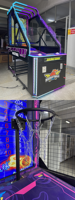 Machine de basket-ball électronique à pièces pour adultes commerciaux d'intérieur Machine de basket-ball de jeu interactif de compétition