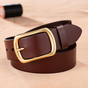 <span class=keywords><strong>Cinturón</strong></span> de cuero genuino de capa superior Cinturones de hombre Hebilla de cobre Fabricante de cinturones Ventas al por mayor Artículo <span class=keywords><strong>en</strong></span> <span class=keywords><strong>línea</strong></span> popular - Product Image 2