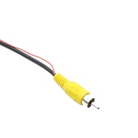 Mini-Din 5-Pin RCA Rückfahrkamera-Verlängerungskabel Kupfer PVC Wasserdicht Koaxial für Projektor Lautsprecher & Monitor