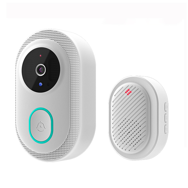 Home-use Rainproof Wireless Smart Doorbell-Video Door Phone with 480P HD Tuya App USB Powered & Infrared Night Vision