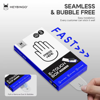 Protection d'écran en verre trempé facile à installer HEYBINGO E-Touch Box Series pour iPhone 17 16 15 14 Pro Max Mini Plus