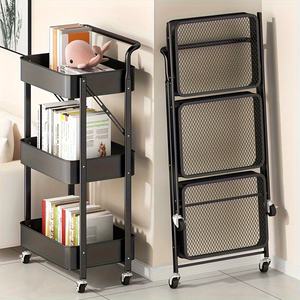 Custom Three-Tier Standing Type Storage Rack Space-Saving Non-Installation Solution <b>for</b> <b>Living</b> <b>Room</b> - Product Image 3