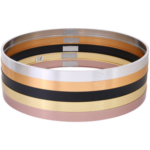 Profils de <span class=keywords><strong>cadre</strong></span> ronds en aluminium brossé noir, vente en gros d'usine, taille personnalisée pour la décoration intérieure, <span class=keywords><strong>cadre</strong></span> photo circulaire artistique - Product Image 1