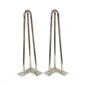 Pieds de table en fer thermolaqué pour mobilier, design moderne du milieu du siècle, usage extérieur hospitalier, tables basses, chaises, bricolage domestique - Product Image 5