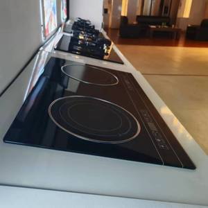 Đức tinh thể màu đen được xây dựng trong bếp cảm ứng với điều khiển cảm ứng và kép hobs - Product Image 3