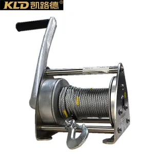 Small Hand Crank Winch Stainless Steel Traction Lifting Winch 0.2 Tons 0.5 Tons 0.8 Tons Silent Double Speed Hand Crank Winch