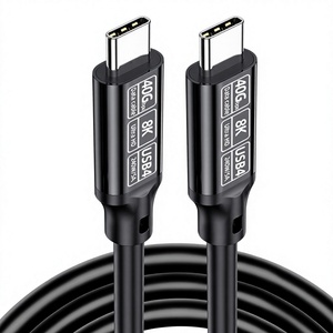 สาย USB4 240W PD3.1 5A ชาร์จเร็ว40Gbps Thunderbolt 4/3ใช้ได้กับวิดีโอ8K ชนิด C ถึง C สำหรับแอนดรอยด์ - Product Image 1