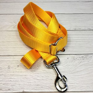 Laisse Réglable, Laisse Nylon Jaune, Laisse Souple, Cadeau pour Amoureux des Chiens, 3 Longueurs, Durable .75 "1" Or Rose, Or Ou Sier - Product Image 5