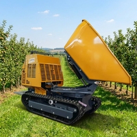 KC1200 Rotierender Mini-Raupenkipper 1200kg Hydraulischer Drehkipper CE-Zertifiziert für Landwirtschaft und Bau