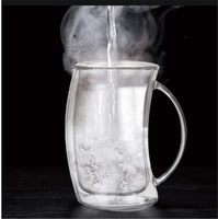 Diseño Moderno Ondulado, Recipiente Térmico Aislado de 250 ml, Resistente al Calor, Libre de BPA, Apto para Lavavajillas, Portátil, de Doble Pared, con Tapa de Empuje y Extracción