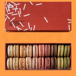 Thân thiện với môi tùy chỉnh logo dập nổi có thể tái chế đóng cửa từ Macaron bao bì hộp cứng cho Macarons - Product Image 5