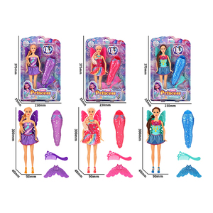Muñeca <span class=keywords><strong>de</strong></span> sirena <span class=keywords><strong>de</strong></span> 11,5 pulgadas con alas <span class=keywords><strong>de</strong></span> mariposa desmontables y vestidos, muñeca <span class=keywords><strong>de</strong></span> transformación, juguete para regalo - Product Image 6