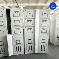 Casier de rangement intelligent pour bagages avec paiement sans argent liquide et en espèces Nayax pour aéroports, gares et espaces publics