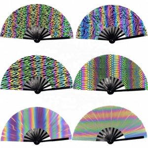 Abanicos Plegables de Bambú Personalizados con Logotipo Impreso Kpop, para Regalo, Negocios, Bodas, OEM, Arte - Product Image 1