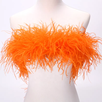 Plume d'autruche à 7 couches pour la décoration de Noël de carnaval Halloween; pour les accessoires de danse de costume de jeu de rôle