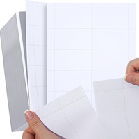 Cartes de visite vierges imprimables 3,5 x 2, papier cartonné perforé pour imprimantes jet d'encre et laser