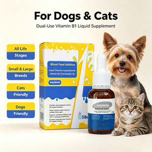 Suplementos de Vitamina B1 Líquida Waylemo para Perros, Vitaminas para <span class=keywords><strong>la</strong></span> Piel y el Pelaje, Cuidado de <span class=keywords><strong>la</strong></span> Salud de las Mascotas, Apoyo para <span class=keywords><strong>la</strong></span> Malnutrición, OEM - Product Image 5