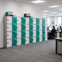 Casier de bureau personnalisé en ABS, armoire de rangement pour employés, casier pour salle de pause ou vestiaire de bureau