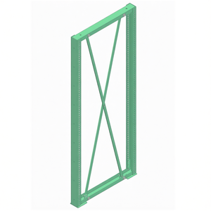 Panneau latéral Fami System Ar Series L1300 H3010 Vert RAL6011 pour supports - Product Image 3