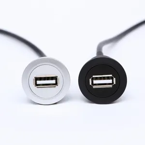 Lỗ 2Mm Cài Đặt Đầu Nối USB/Ổ Cắm Nữ A-nam A Với Cáp Mở Rộng (60Cm, 150Cm)