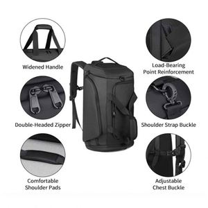 Bolsa Deportiva de Gimnasio Personalizada de 45L, Bolsa de Viaje Grande para Hombres y Mujeres, Bolsa de Fin de Semana con Compartimento para Zapatos - Product Image 4