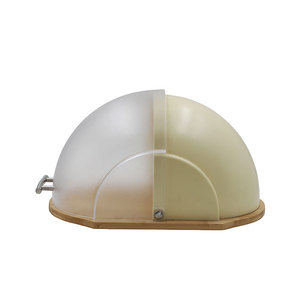 Boîte de rangement pour pain avec plateau en bambou, couvercle transparent à rabat pour conteneur alimentaire de boulangerie - Product Image 5