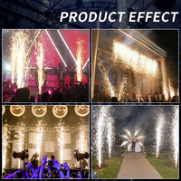 Machine à feux d'artifice électroniques inversés à étincelles en aluminium contrôlée par DMX512 sans fil Patton700W