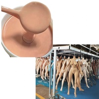 Goma de silicona líquida de piel simulada para hacer películas, accesorios de efectos especiales, maquillaje de goma de silicona realista, color de piel real suave