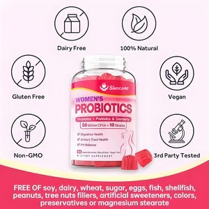 Sugar Free <strong>Probiotics</strong> for Women Gummies 50 Billion CFU 10 Strains with Cranberry Prebiotic Digestive Enzymes <strong>Probiotics</strong> Gummie - Product Image 3
