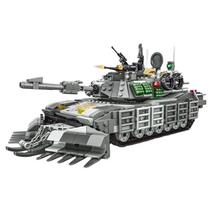 C0848 Kit de Construction DIY <span class=keywords><strong>Panzer</strong></span> Allemand – Modèle de Char de Combat Thème Militaire – Ensemble de Blocs de Construction (Pièces) - Product Image 1