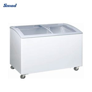 Sliding Glass Door Curved Chest <b>Freezer</b> Island Dsh-336c Island <b>Freezer</b> - Product Image 2