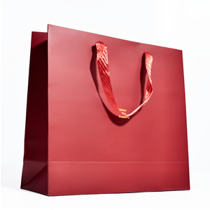 Bolsas de papel de regalo de embalaje de Boutique de ropa mate con asa de cinta de lujo personalizada <span class=keywords><strong>Sac</strong></span> Cadeaux con estampado de logotipo estampado dorado - Product Image 2