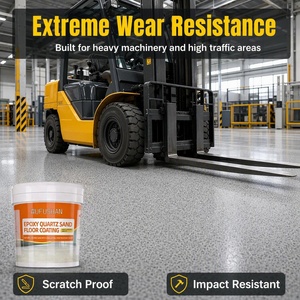 Vernice Epossidica Autolivellante Wufushan per Pavimenti in Sabbia Colorata, Facile <span class=keywords><strong>da</strong></span> Applicare, Effetto Marmo - Product Image 6