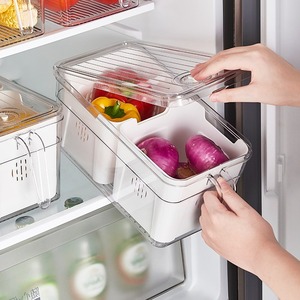 กล่องเก็บตู้เย็นพร้อมที่จับกล่องเก็บผักผลไม้สดในครัวกล่องเก็บอเนกประสงค์ - Product Image 3