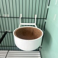Vente en gros de fournitures pour oiseaux très demandées : Nid en plastique blanc pour perroquet, nid pour canari, boîte-nid pour perruche, cage à oiseaux, accessoires pour oiseaux en plastique