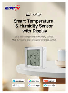 Sensore di Temperatura e Umidità Matter Over Thread, Termometro e Igrometro Digitale Wireless per Casa Intelligente, Controllo Climatico e Automazione - Product Image 2
