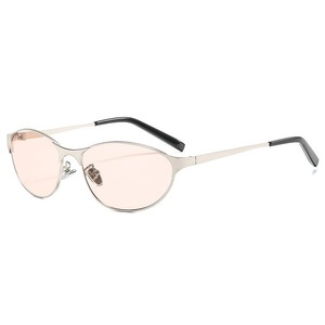 แว่นกันแดดทรงแคทอายสุดหรู รุ่นปี 2025 น้ำหนักเบา ทันสมัย กรอบเต็ม UV400 เลนส์กรอบทอง เหมาะสำหรับการเดินทาง - Product Image 3