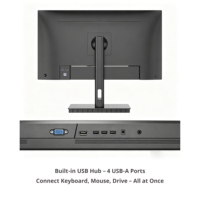 24 İnç FHD IPS Monitör 100Hz Dahili USB Hub 300cd/m² HDMI VGA İnce Çerçeve VESA Ofis Oyun OEM Özel