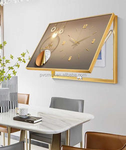 Murales <span class=keywords><strong>de</strong></span> pared colgantes con placa <span class=keywords><strong>de</strong></span> cubierta, caja <span class=keywords><strong>de</strong></span> medidor <span class=keywords><strong>de</strong></span> electricidad <span class=keywords><strong>para</strong></span> restaurante moderno, decoración <span class=keywords><strong>de</strong></span> pared con reloj, pintura <span class=keywords><strong>de</strong></span> porcelana <span class=keywords><strong>de</strong></span> cristal - Product Image 4